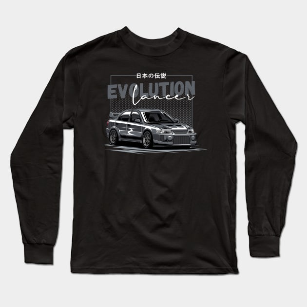 Lancer Evo 5 Long Sleeve T-Shirt by cturs